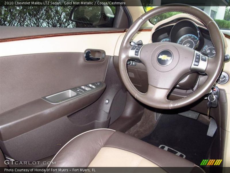 Gold Mist Metallic / Cocoa/Cashmere 2010 Chevrolet Malibu LTZ Sedan