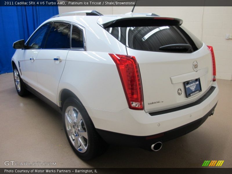 Platinum Ice Tricoat / Shale/Brownstone 2011 Cadillac SRX 4 V6 Turbo AWD