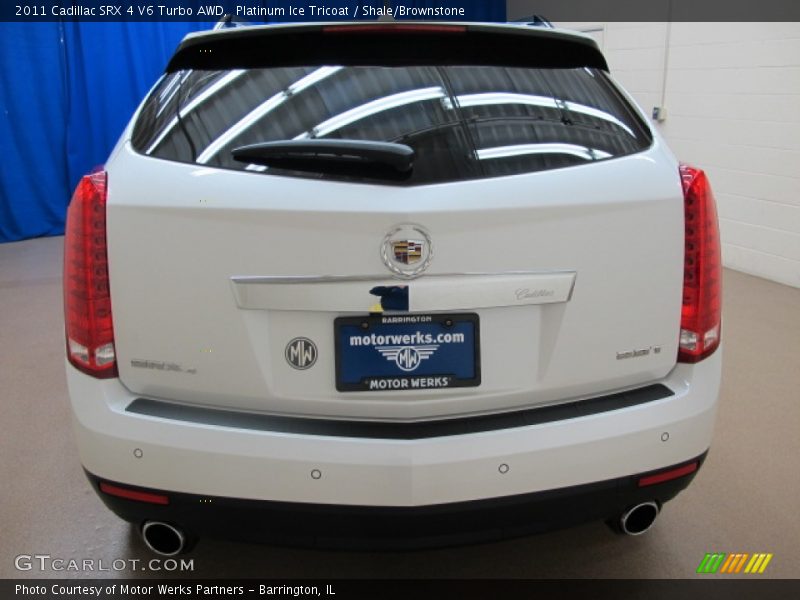 Platinum Ice Tricoat / Shale/Brownstone 2011 Cadillac SRX 4 V6 Turbo AWD