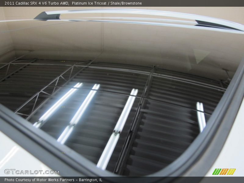 Platinum Ice Tricoat / Shale/Brownstone 2011 Cadillac SRX 4 V6 Turbo AWD