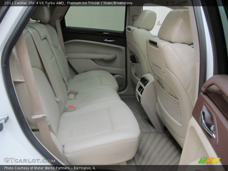 Platinum Ice Tricoat / Shale/Brownstone 2011 Cadillac SRX 4 V6 Turbo AWD