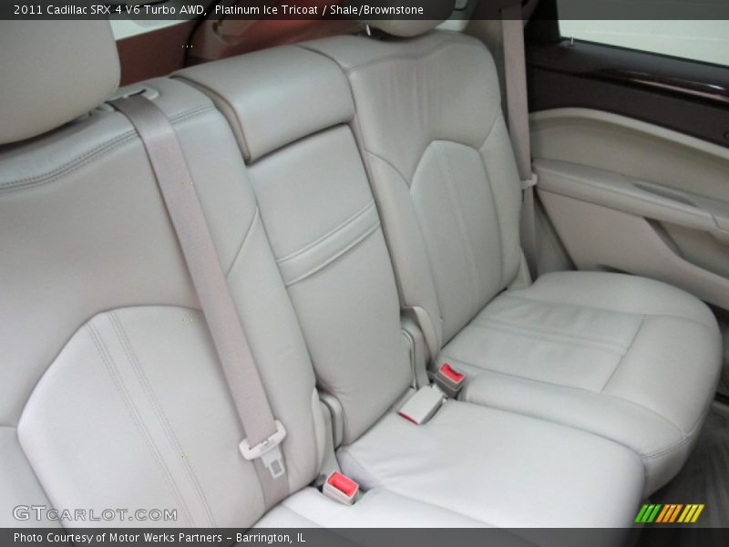 Platinum Ice Tricoat / Shale/Brownstone 2011 Cadillac SRX 4 V6 Turbo AWD