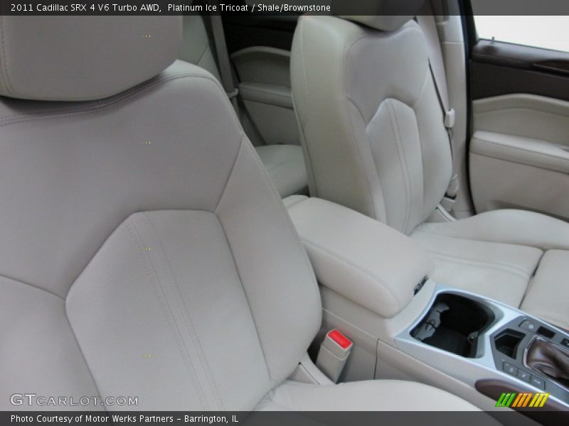 Platinum Ice Tricoat / Shale/Brownstone 2011 Cadillac SRX 4 V6 Turbo AWD