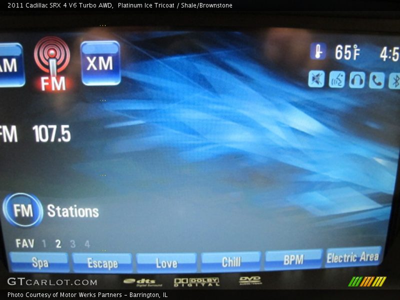 Platinum Ice Tricoat / Shale/Brownstone 2011 Cadillac SRX 4 V6 Turbo AWD