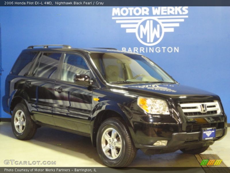 Nighthawk Black Pearl / Gray 2006 Honda Pilot EX-L 4WD
