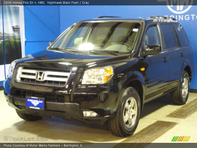 Nighthawk Black Pearl / Gray 2006 Honda Pilot EX-L 4WD