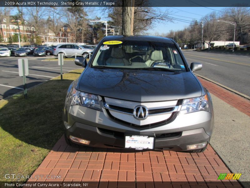 Sterling Gray Metallic / Taupe 2009 Acura MDX Technology