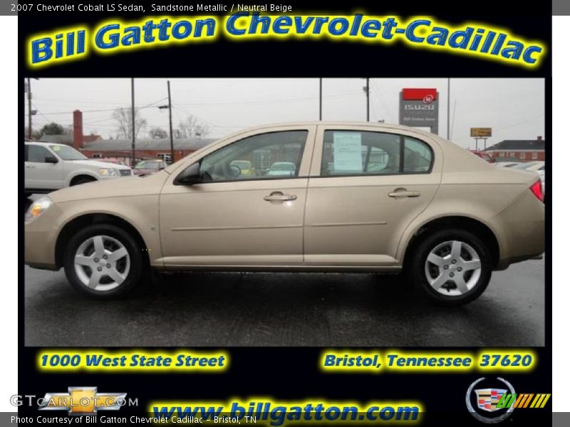 Sandstone Metallic / Neutral Beige 2007 Chevrolet Cobalt LS Sedan