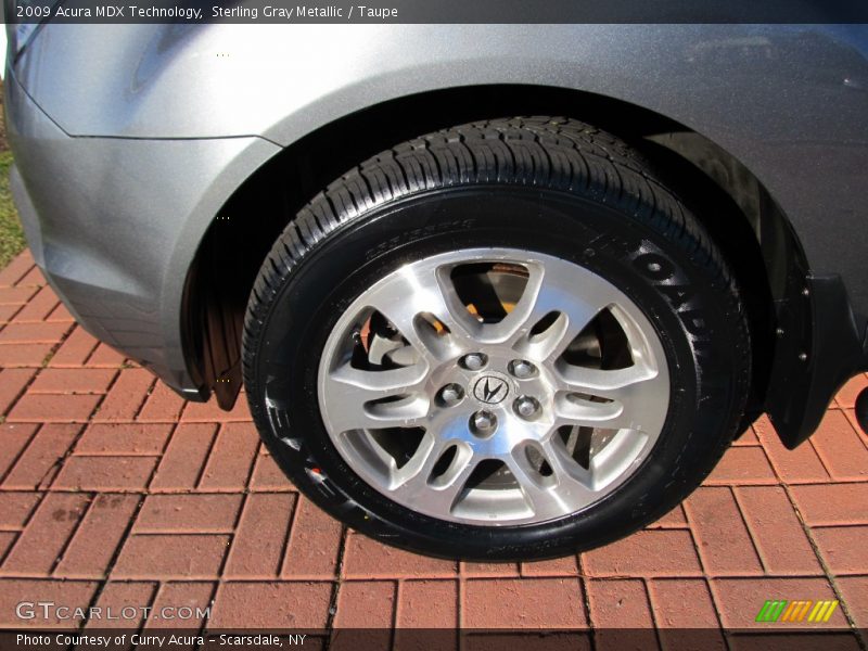 Sterling Gray Metallic / Taupe 2009 Acura MDX Technology