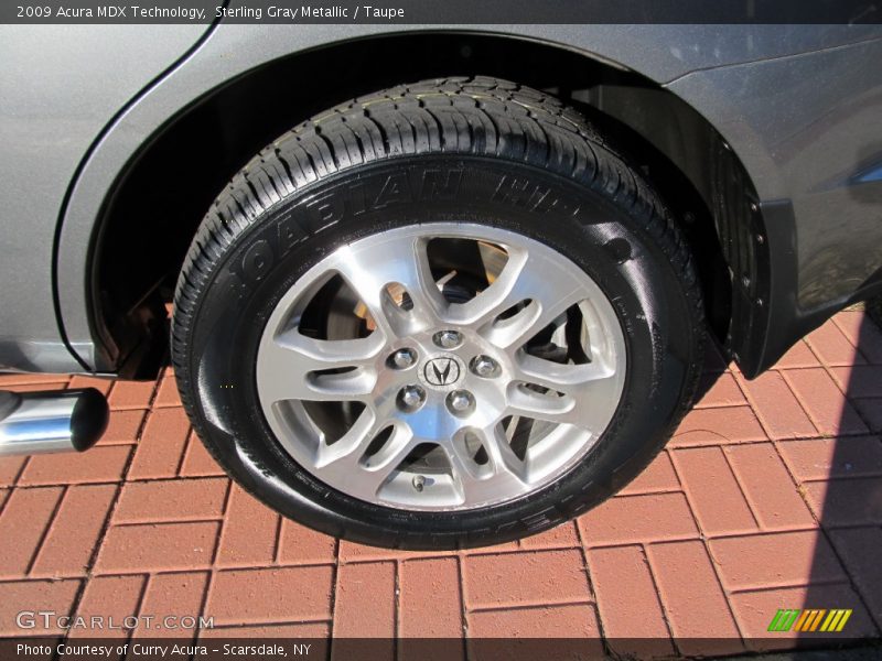 Sterling Gray Metallic / Taupe 2009 Acura MDX Technology