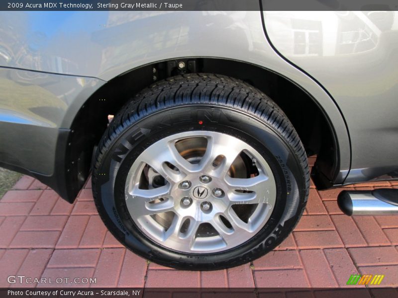 Sterling Gray Metallic / Taupe 2009 Acura MDX Technology