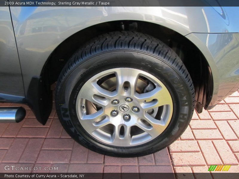 Sterling Gray Metallic / Taupe 2009 Acura MDX Technology
