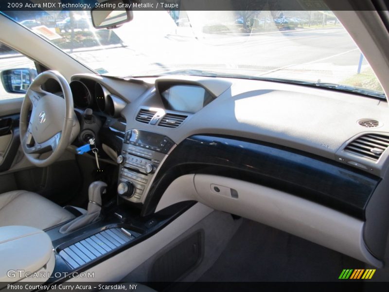 Sterling Gray Metallic / Taupe 2009 Acura MDX Technology