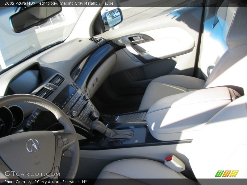 Sterling Gray Metallic / Taupe 2009 Acura MDX Technology