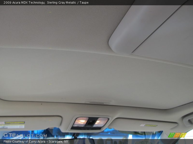 Sterling Gray Metallic / Taupe 2009 Acura MDX Technology
