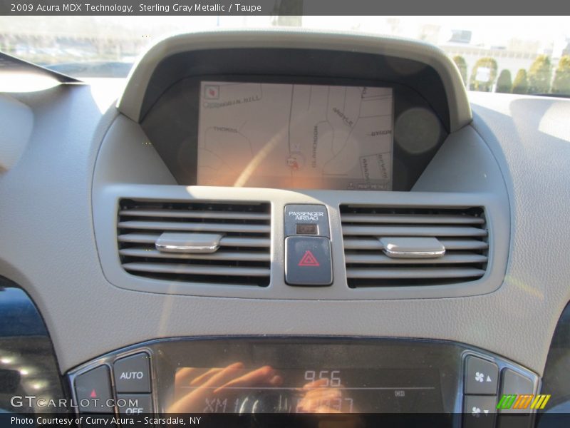 Sterling Gray Metallic / Taupe 2009 Acura MDX Technology