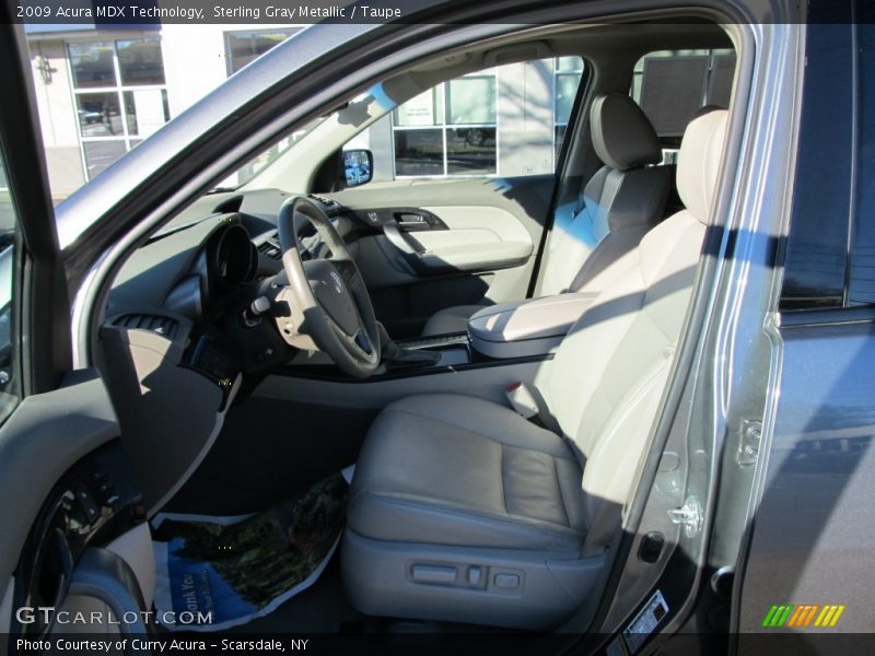 Sterling Gray Metallic / Taupe 2009 Acura MDX Technology
