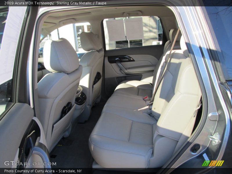 Sterling Gray Metallic / Taupe 2009 Acura MDX Technology