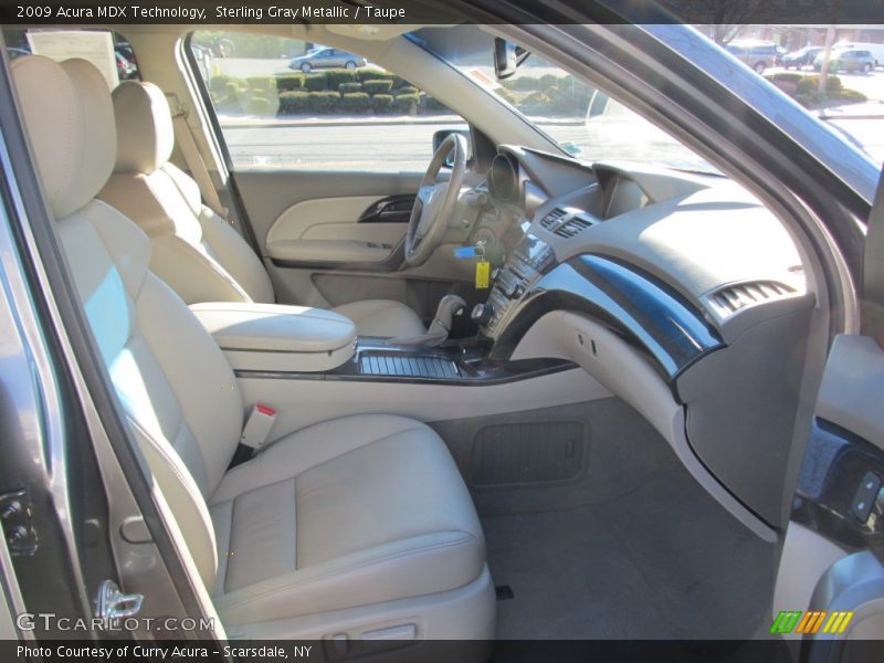 Sterling Gray Metallic / Taupe 2009 Acura MDX Technology