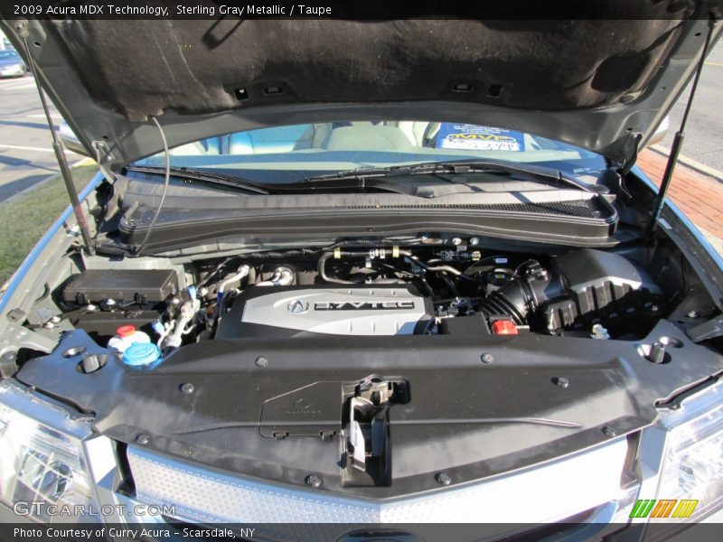 Sterling Gray Metallic / Taupe 2009 Acura MDX Technology