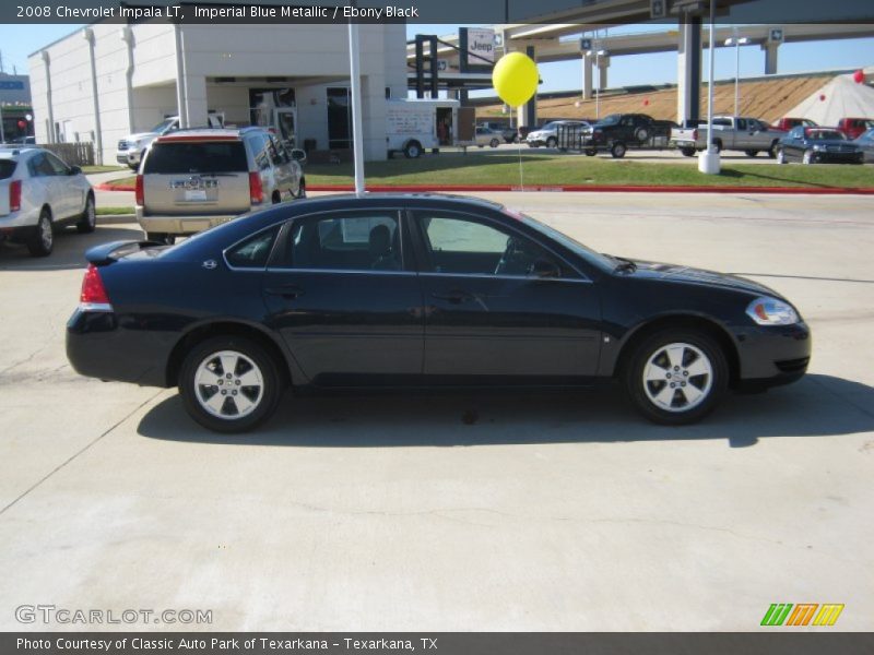 Imperial Blue Metallic / Ebony Black 2008 Chevrolet Impala LT