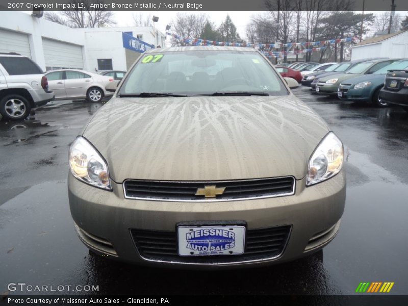 Amber Bronze Metallic / Neutral Beige 2007 Chevrolet Impala LS