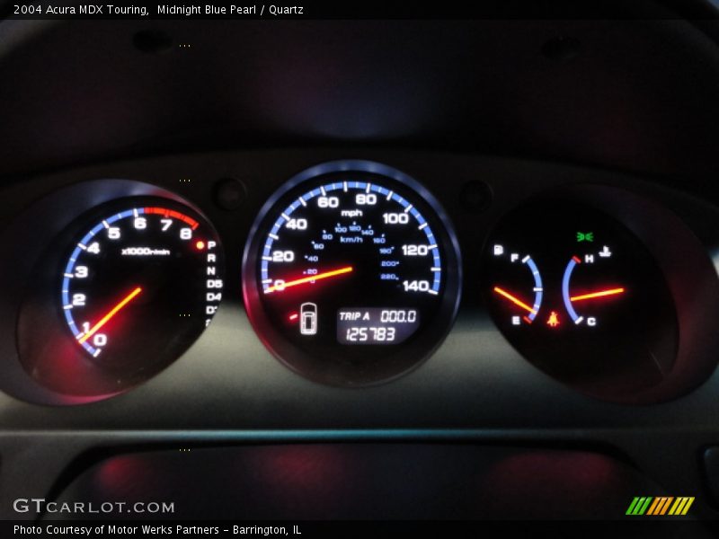 Midnight Blue Pearl / Quartz 2004 Acura MDX Touring