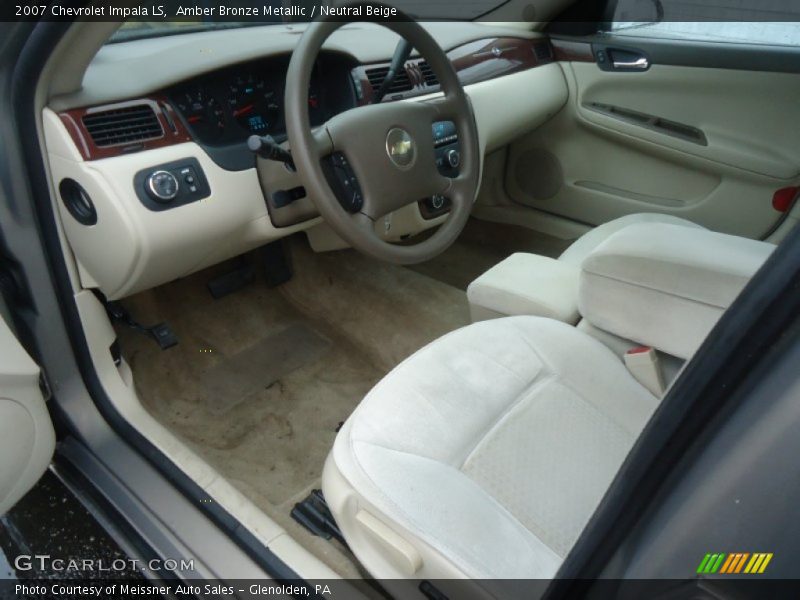 Amber Bronze Metallic / Neutral Beige 2007 Chevrolet Impala LS