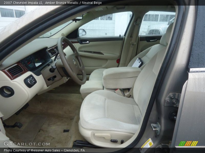Amber Bronze Metallic / Neutral Beige 2007 Chevrolet Impala LS