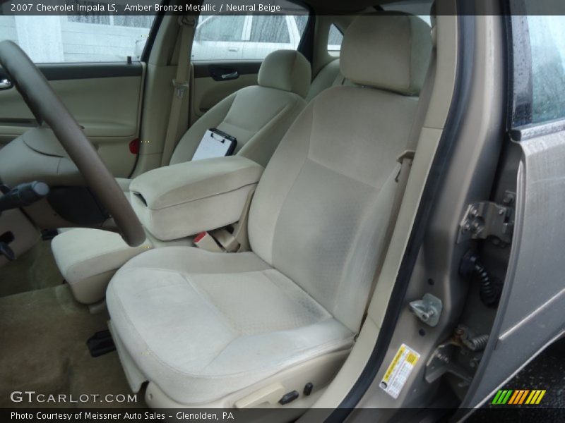 Amber Bronze Metallic / Neutral Beige 2007 Chevrolet Impala LS