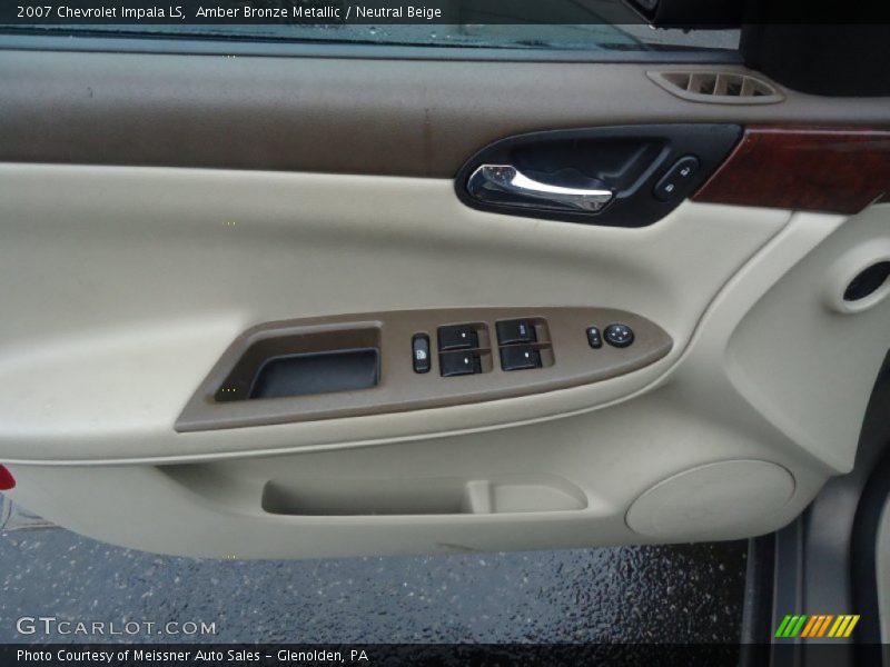 Amber Bronze Metallic / Neutral Beige 2007 Chevrolet Impala LS