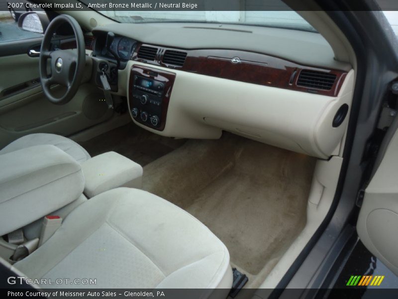 Amber Bronze Metallic / Neutral Beige 2007 Chevrolet Impala LS