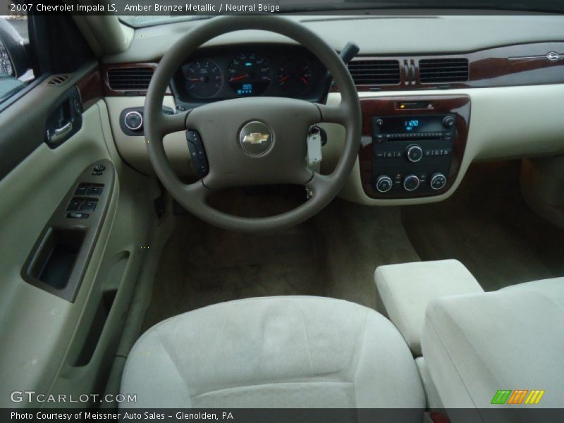 Amber Bronze Metallic / Neutral Beige 2007 Chevrolet Impala LS
