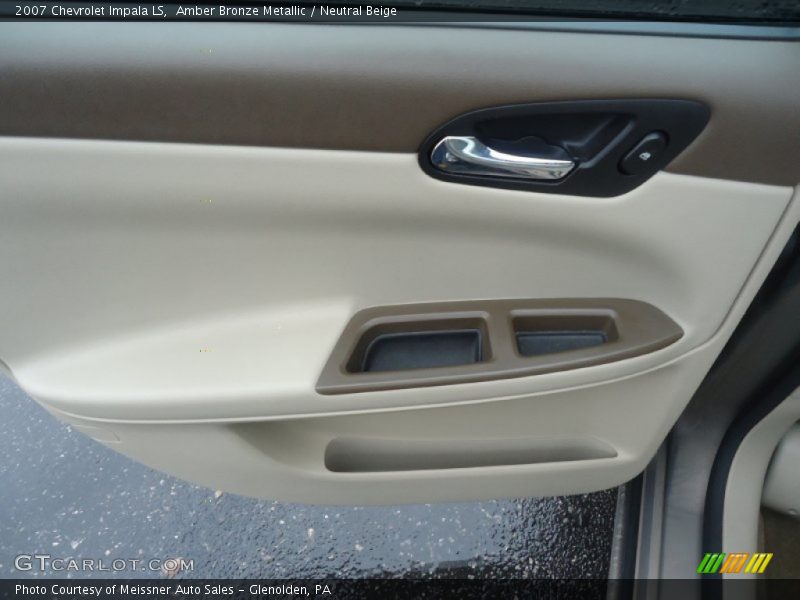 Amber Bronze Metallic / Neutral Beige 2007 Chevrolet Impala LS
