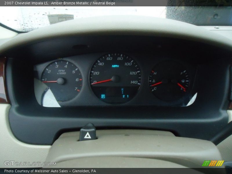 Amber Bronze Metallic / Neutral Beige 2007 Chevrolet Impala LS