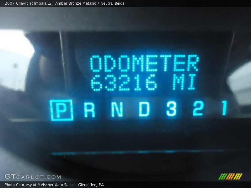 Amber Bronze Metallic / Neutral Beige 2007 Chevrolet Impala LS
