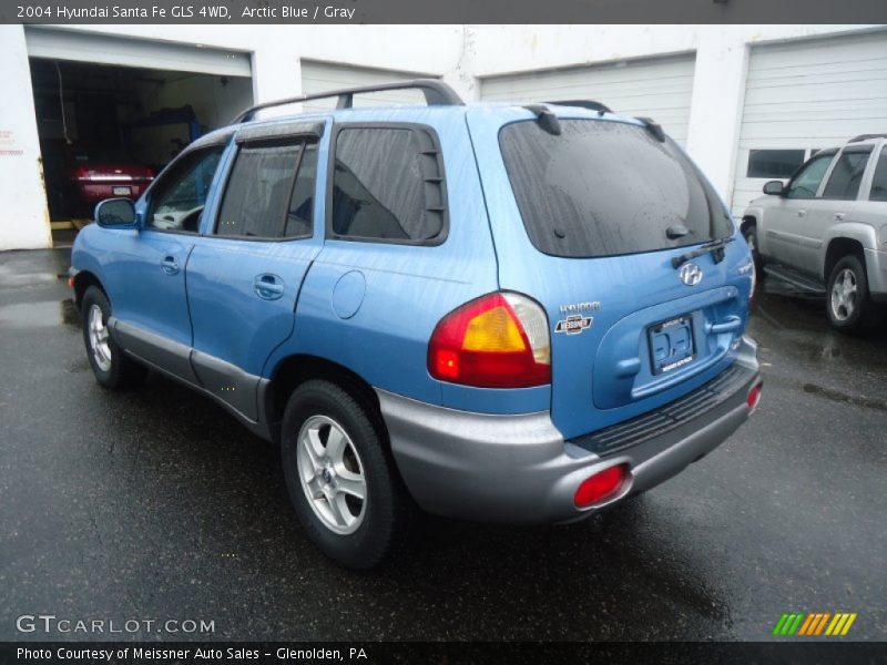 Arctic Blue / Gray 2004 Hyundai Santa Fe GLS 4WD