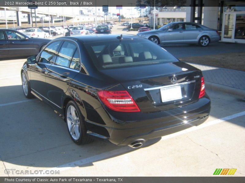 Black / Black 2012 Mercedes-Benz C 250 Sport