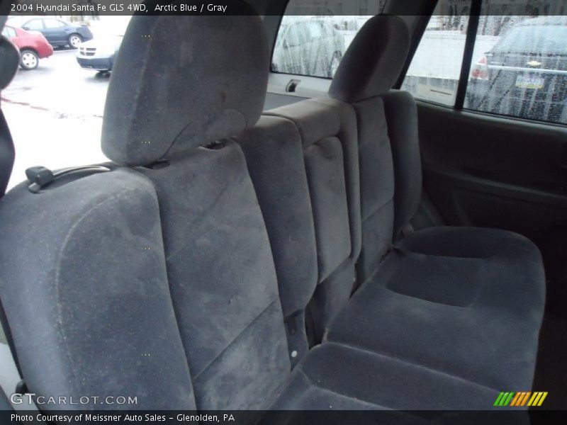 Arctic Blue / Gray 2004 Hyundai Santa Fe GLS 4WD