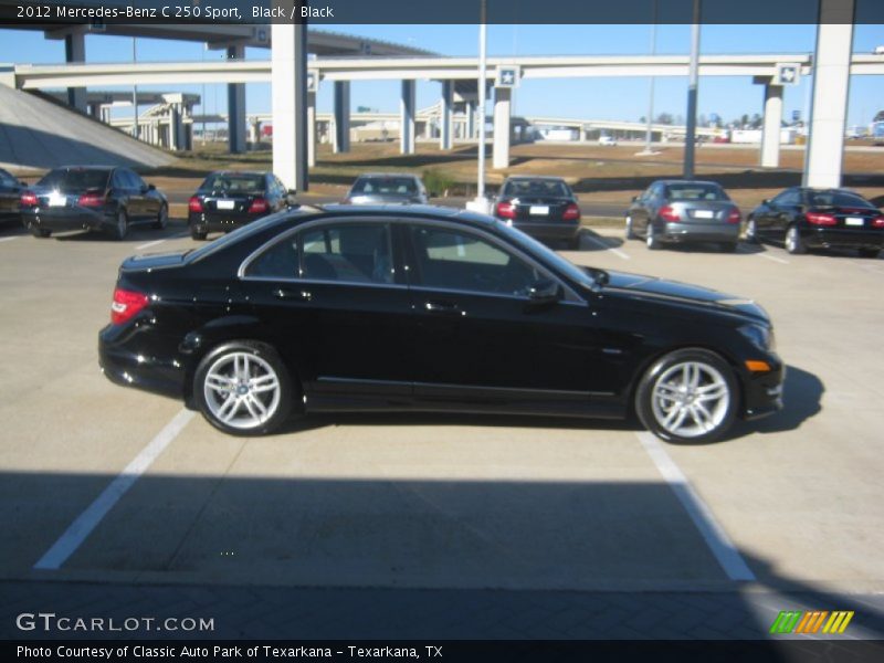 Black / Black 2012 Mercedes-Benz C 250 Sport