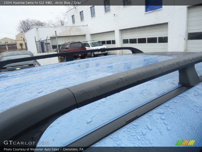 Arctic Blue / Gray 2004 Hyundai Santa Fe GLS 4WD