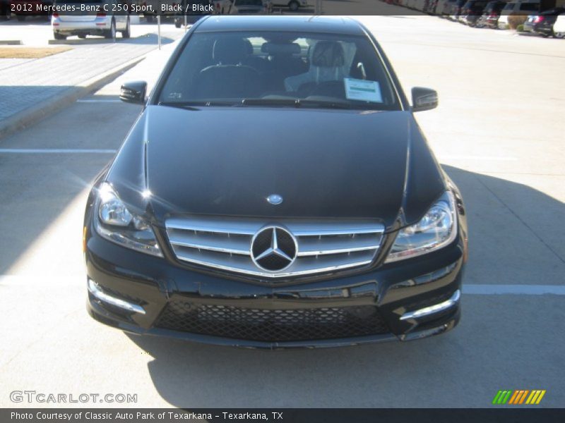 Black / Black 2012 Mercedes-Benz C 250 Sport