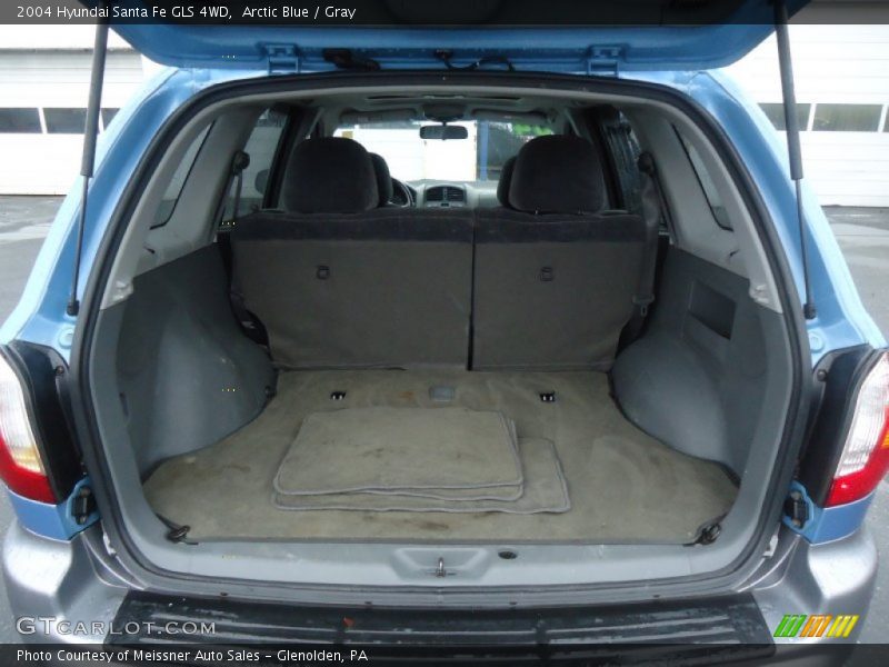 Arctic Blue / Gray 2004 Hyundai Santa Fe GLS 4WD