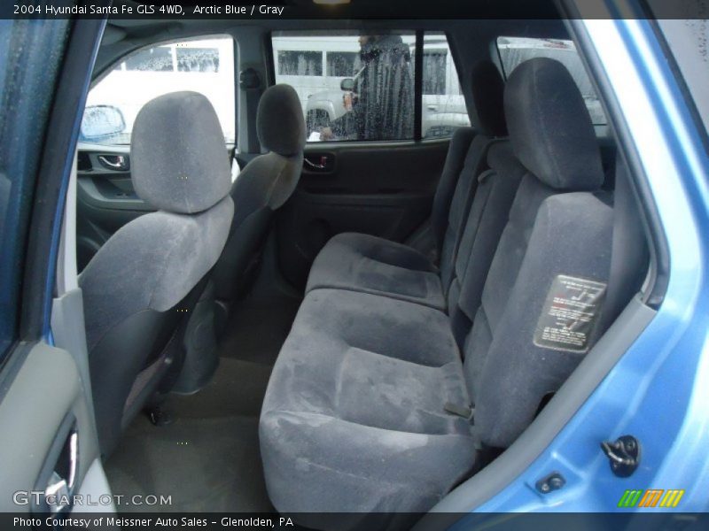 Arctic Blue / Gray 2004 Hyundai Santa Fe GLS 4WD