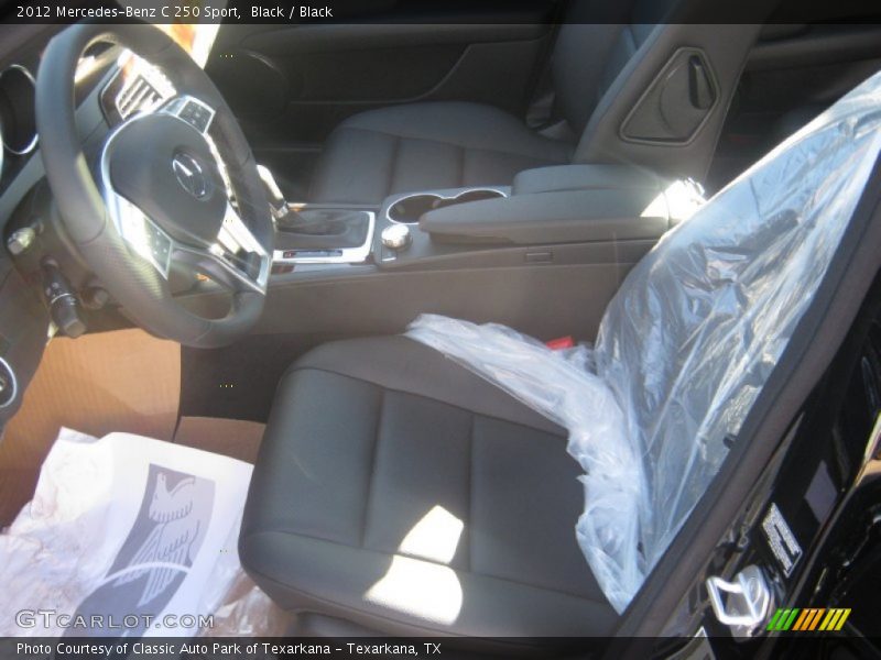 Black / Black 2012 Mercedes-Benz C 250 Sport