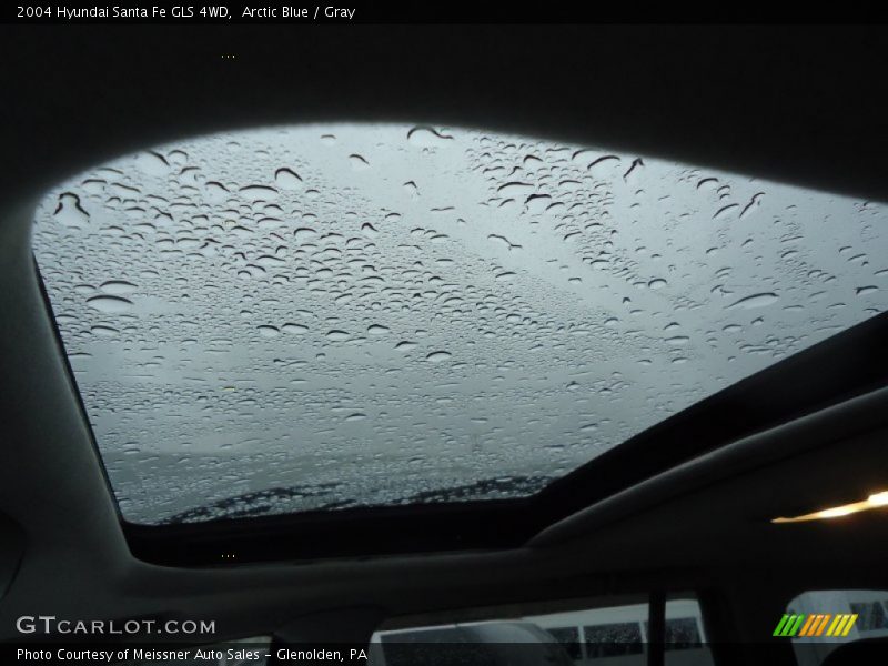 Arctic Blue / Gray 2004 Hyundai Santa Fe GLS 4WD