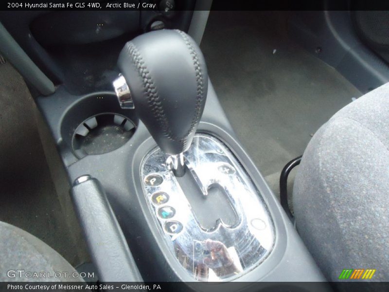 Arctic Blue / Gray 2004 Hyundai Santa Fe GLS 4WD