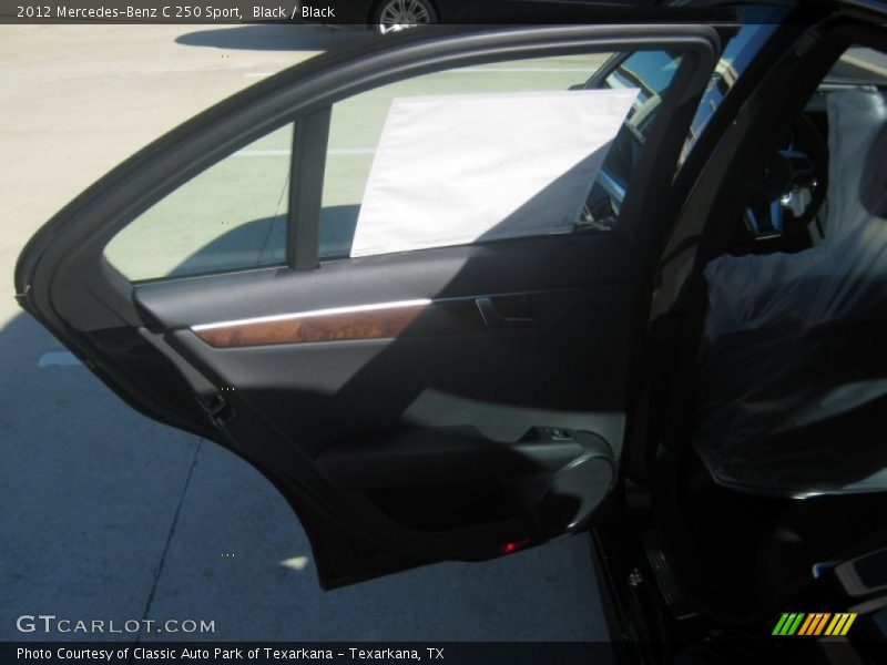 Black / Black 2012 Mercedes-Benz C 250 Sport