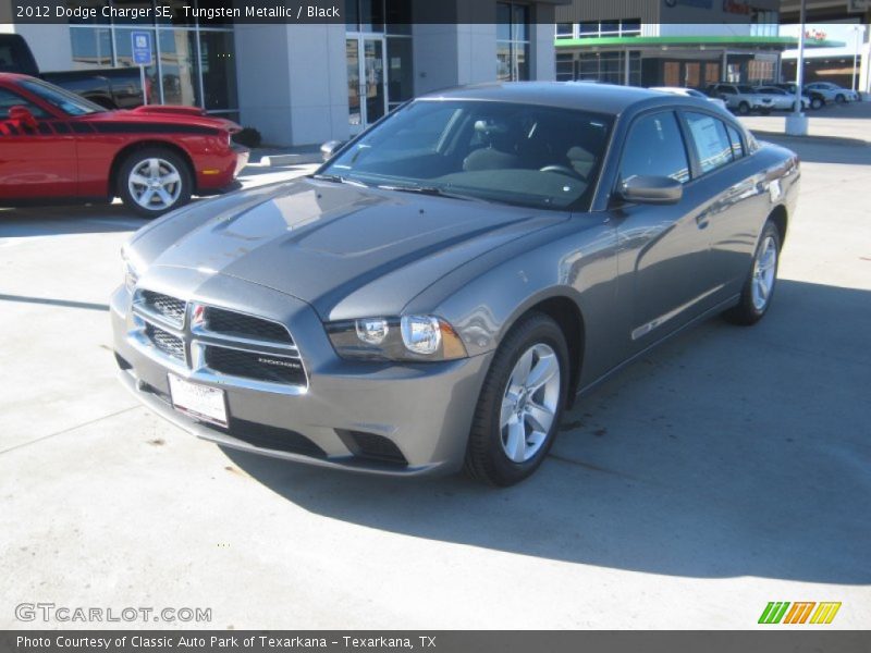 Tungsten Metallic / Black 2012 Dodge Charger SE