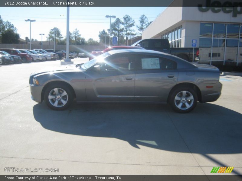 Tungsten Metallic / Black 2012 Dodge Charger SE